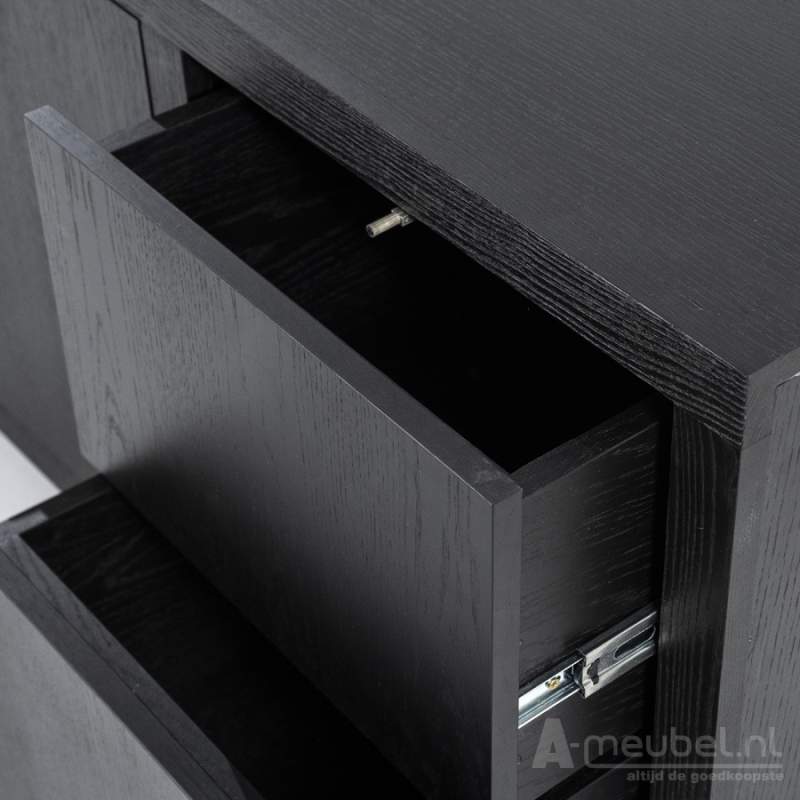 Dressoir Helsinki - 200cm - Zwart - 95722
