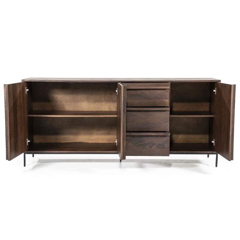 Dressoir Jimmy 3-deurs 3-laden - Bruin - 95866