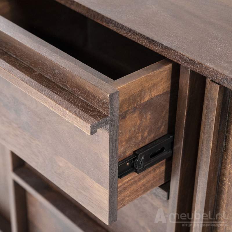 Dressoir Jimmy 3-deurs 3-laden - Bruin - 95866