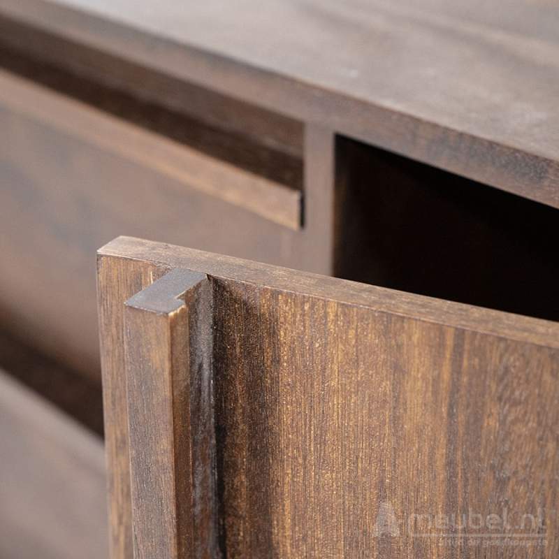 Dressoir Jimmy 3-deurs 3-laden - Bruin - 95866