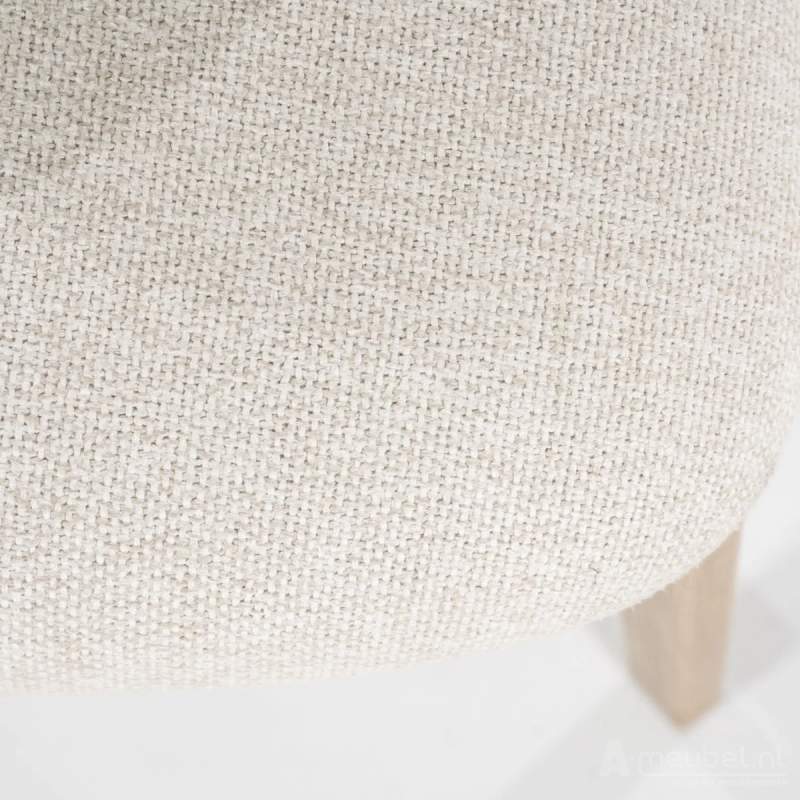 Eetkamerstoel Mikky Naturel hout - Beige Moon - 96174