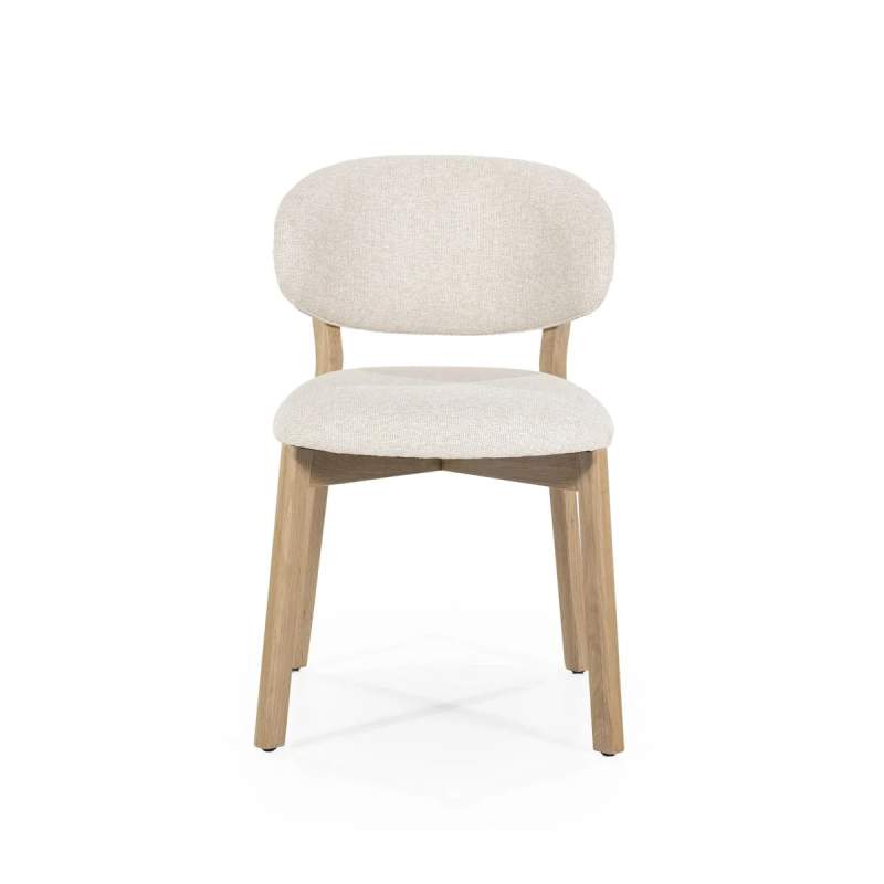 Eetkamerstoel Mikky Naturel hout - Beige Moon - 96174