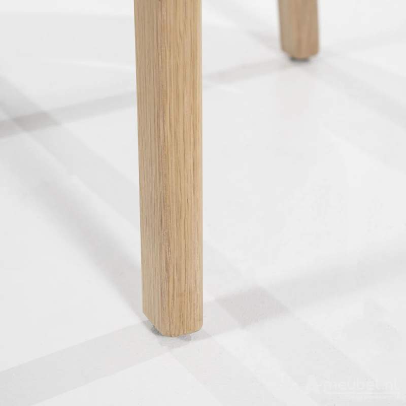 Eetkamerstoel Mikky Naturel hout - Taupe Moon - 96175