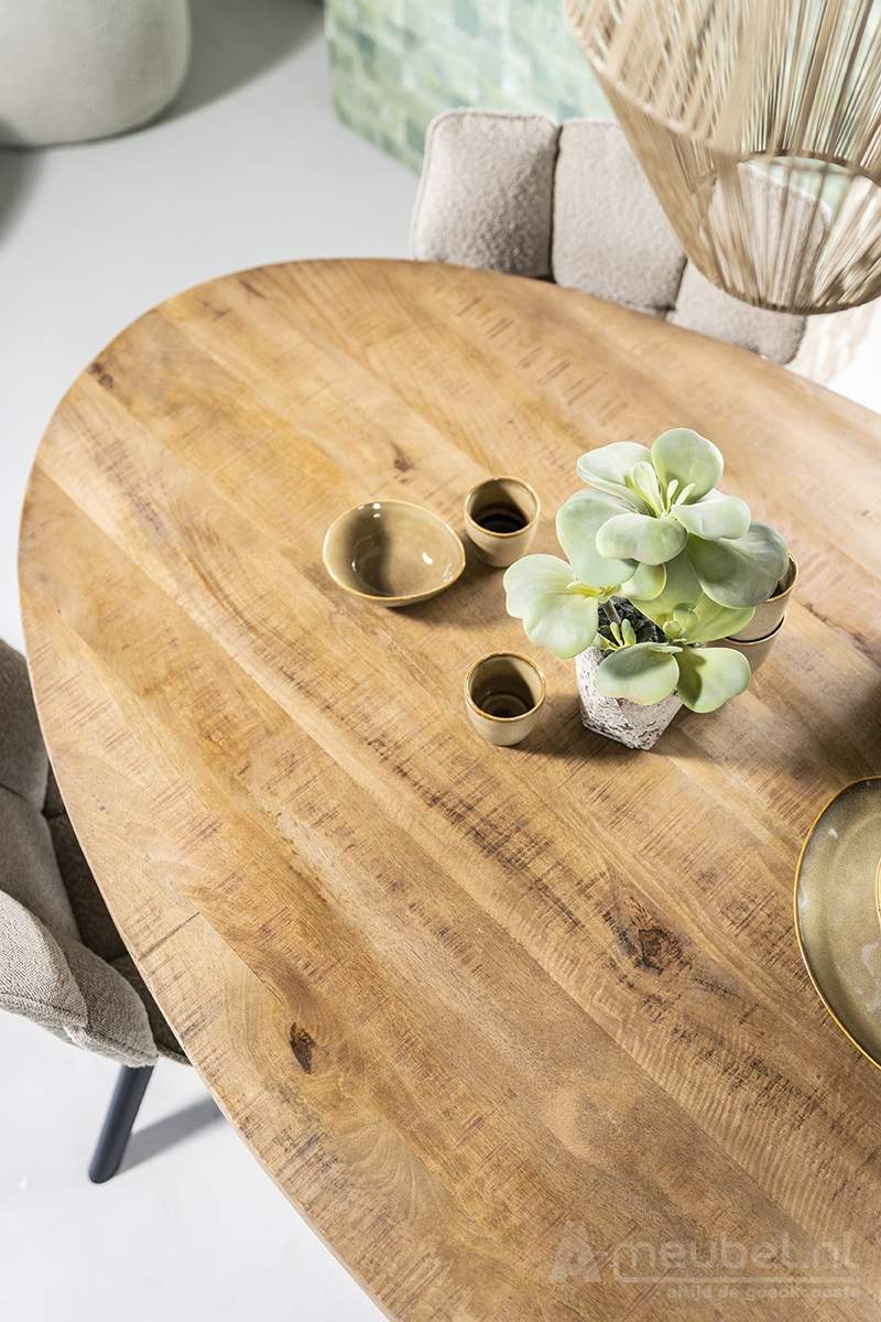 Eettafel Oscar - 200cm - Naturel - 95573