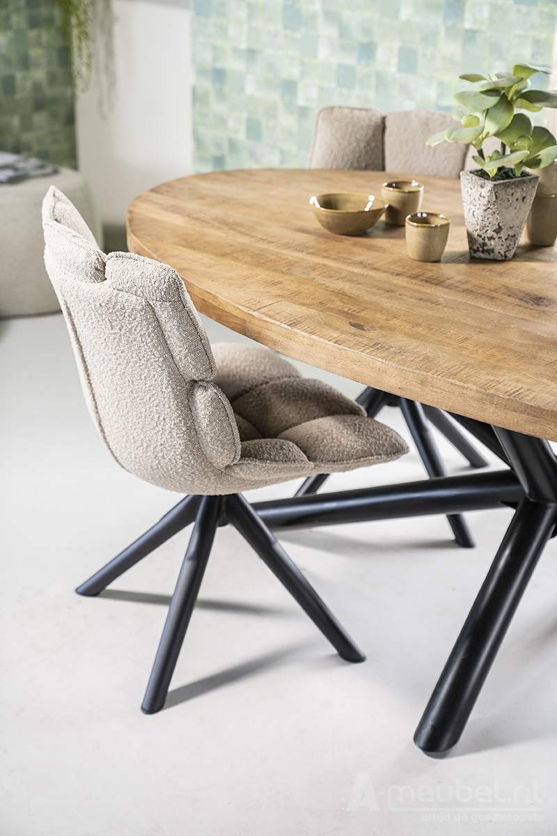 Eettafel Oscar - 200cm - Naturel - 95573