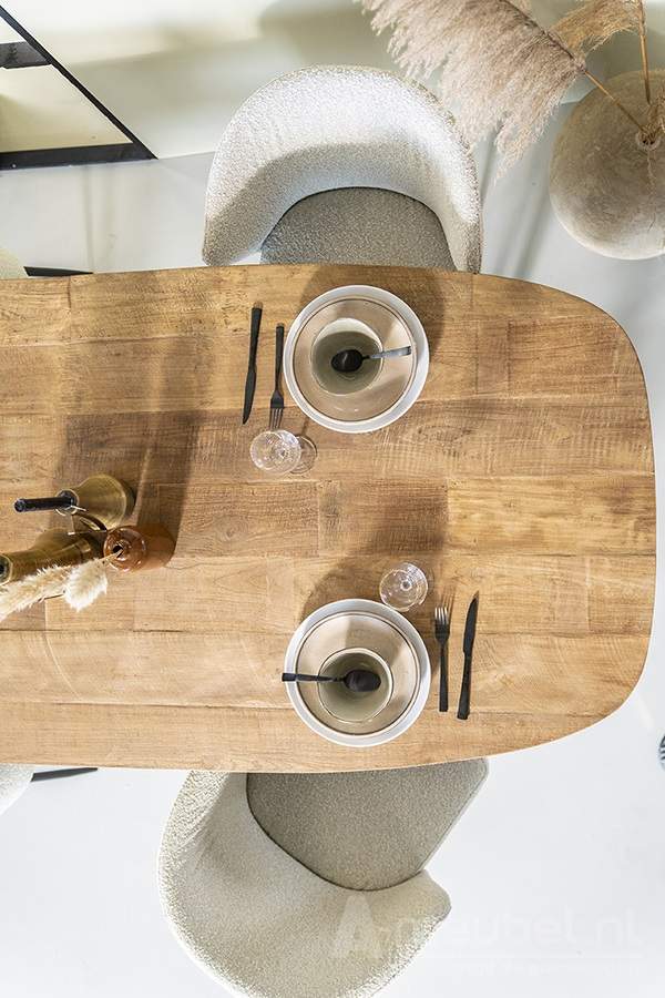Eettafel Tabassum - 220cm - Naturel - 95598