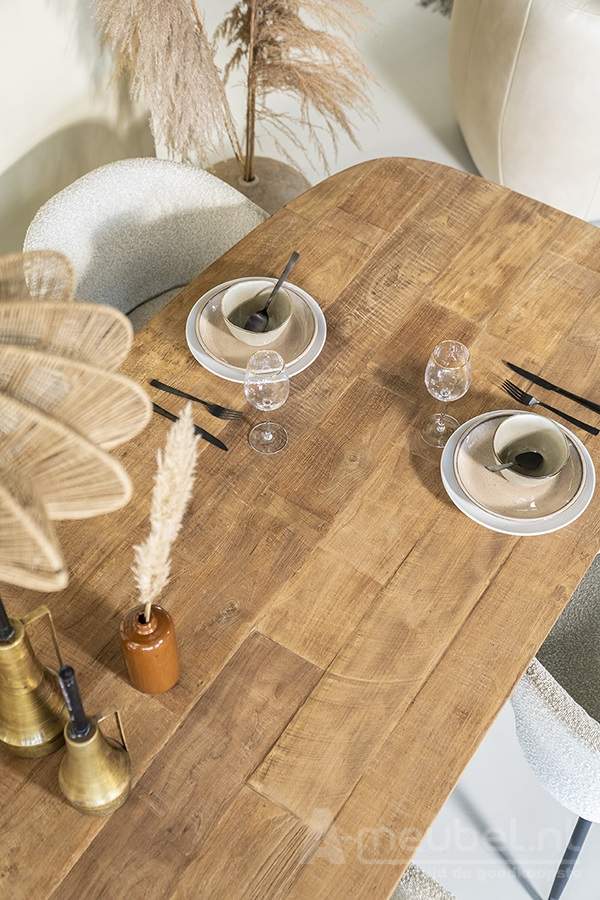 Eettafel Tabassum - 260cm - Naturel - 95599
