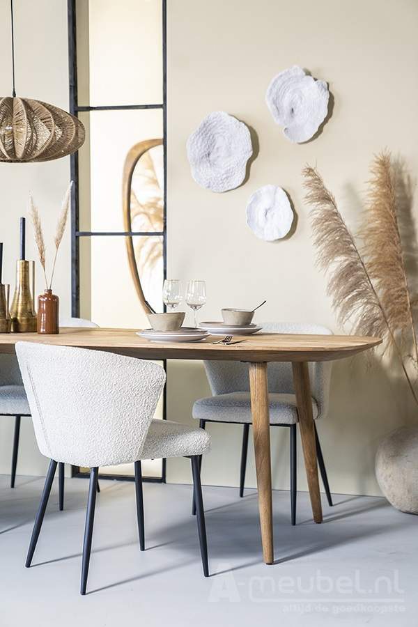 Eettafel Tabassum - 260cm - Naturel - 95599