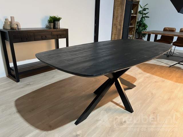 Eettafel Deens Ovaal Zwart