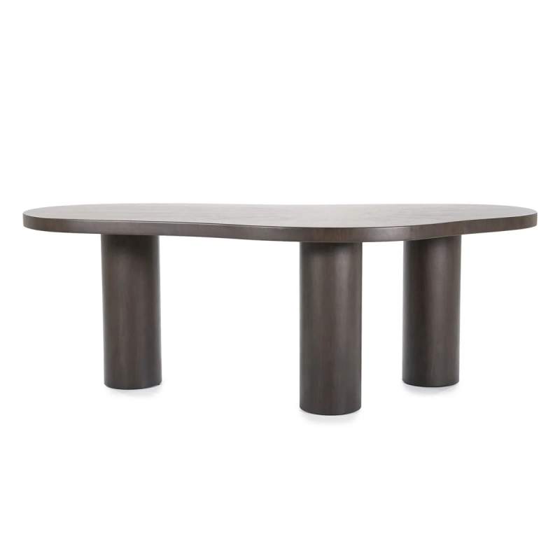 Eettafel Bobbie - 215cm - Zwart/Bruin - 96249