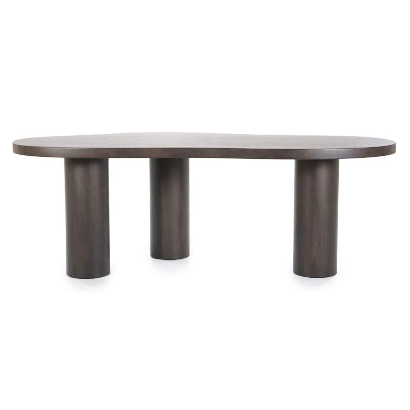 Eettafel Bobbie - 215cm - Zwart/Bruin - 96249