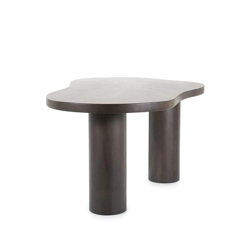 Eettafel Bobbie - 215cm - Zwart/Bruin - 96249