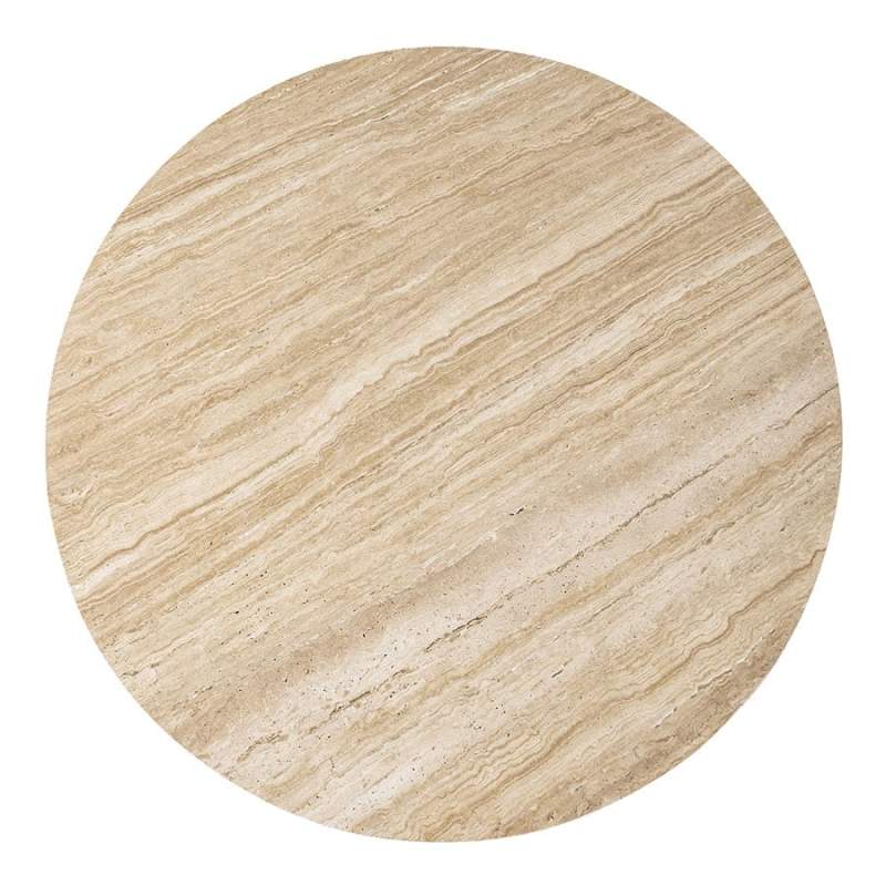 Eettafel Aikin - 130cm - Beige/Bruin - 95811