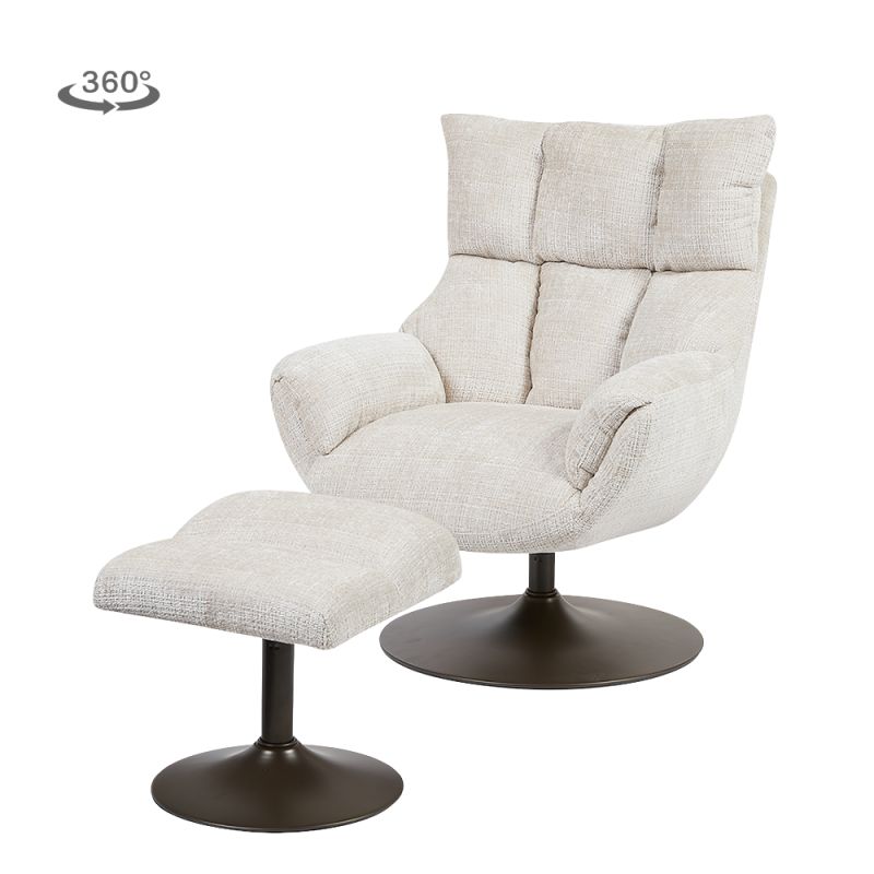 Fauteuil Force met voetenbank - foto 1 – foto 3 – A-meubel
