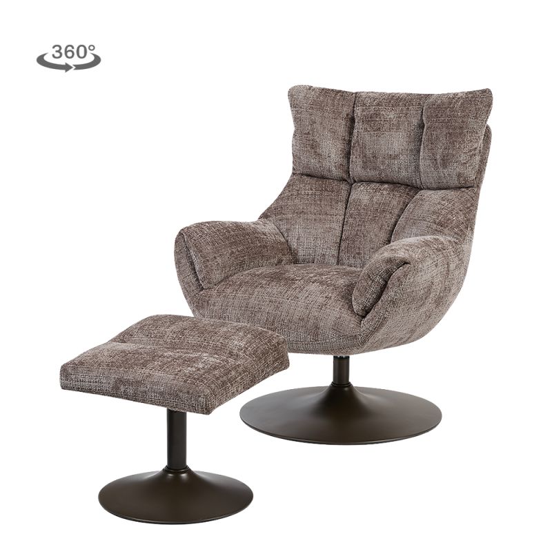 Fauteuil Force met voetenbank - foto 1 – foto 2 – A-meubel