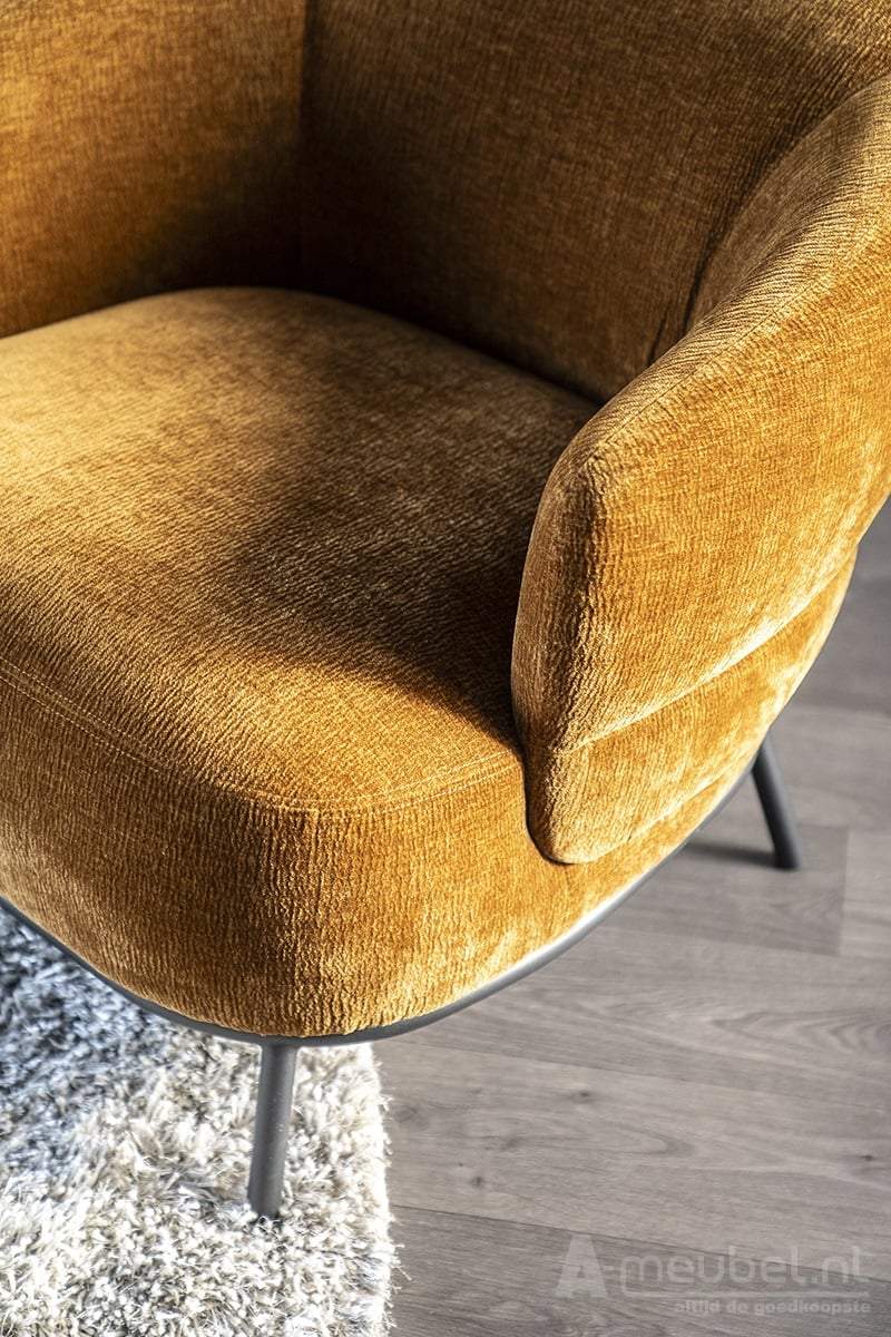 Fauteuil David -Mosterd Safari - 95898