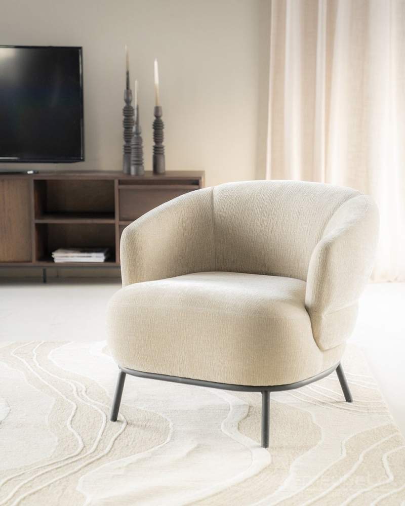Fauteuil David -Taupe Safari - 95897