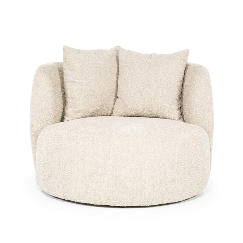 Fauteuil Louis met kussen - Zand Spark - 95801 