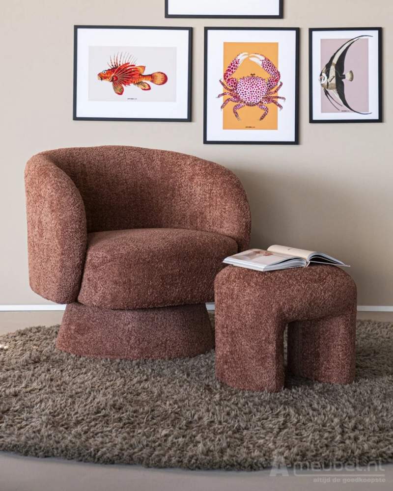 Hocker Sahi - Terracotta- 230304