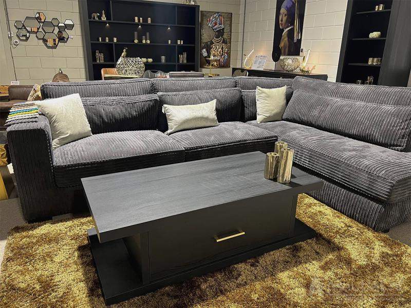 hoekbank suede