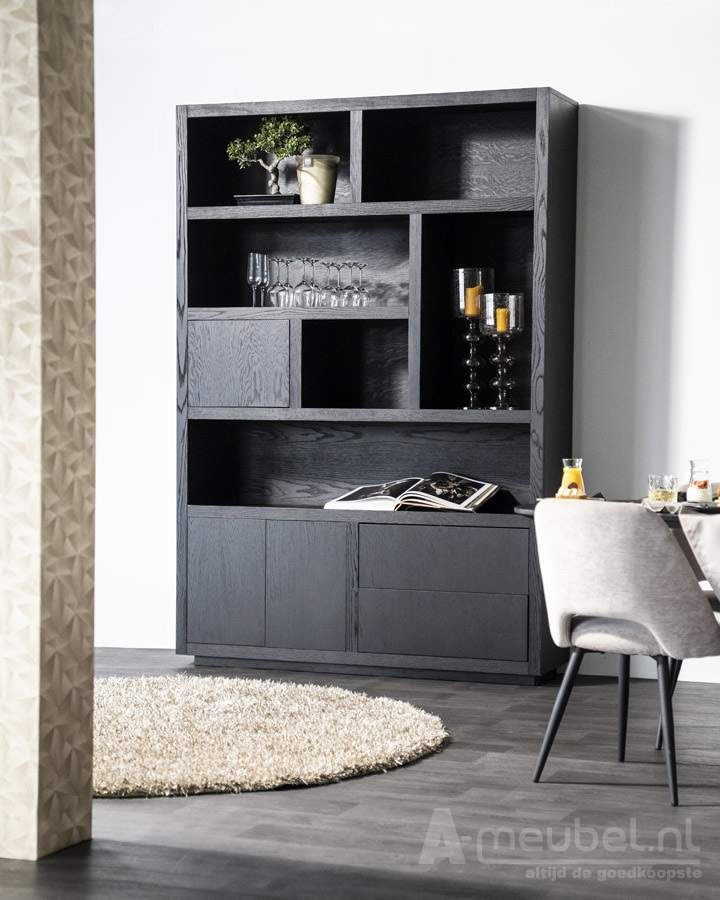 Kabinet Helsinki - 150cm - Zwart - 95725