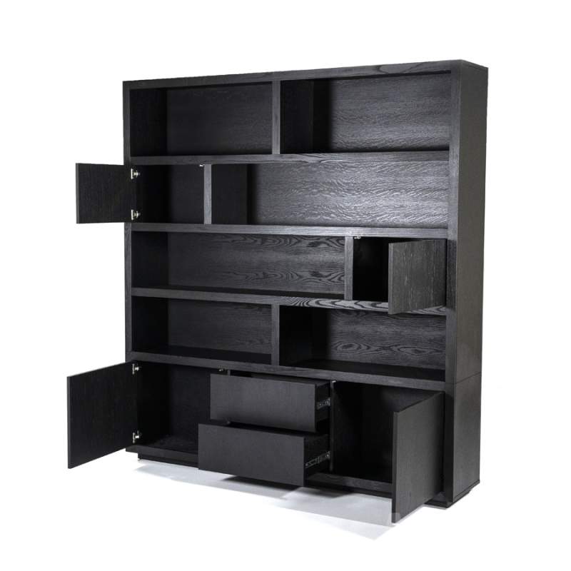 Kabinet Helsinki - 200cm - Zwart - 95726