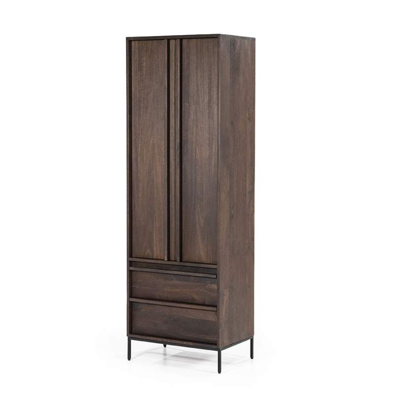 Kabinet Jimmy 2-deurs 2-laden - Bruin - 95867