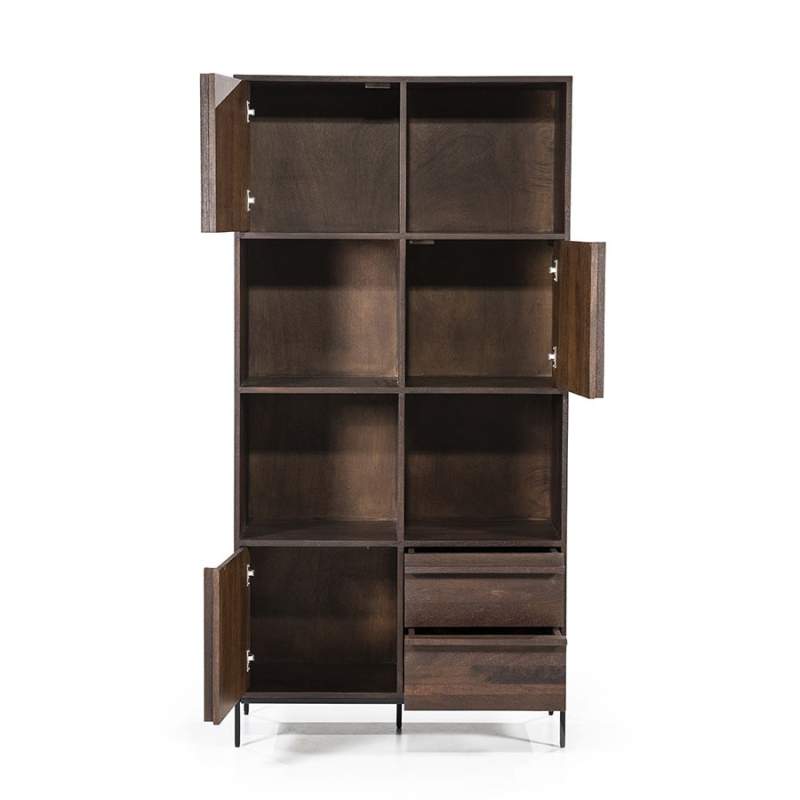 Kabinet Jimmy 3-deurs 2-laden - Bruin - 95868