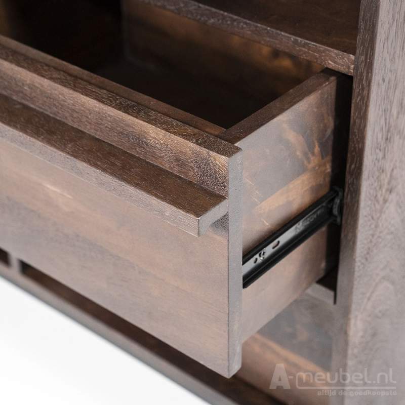 Kabinet Jimmy 3-deurs 2-laden - Bruin - 95868