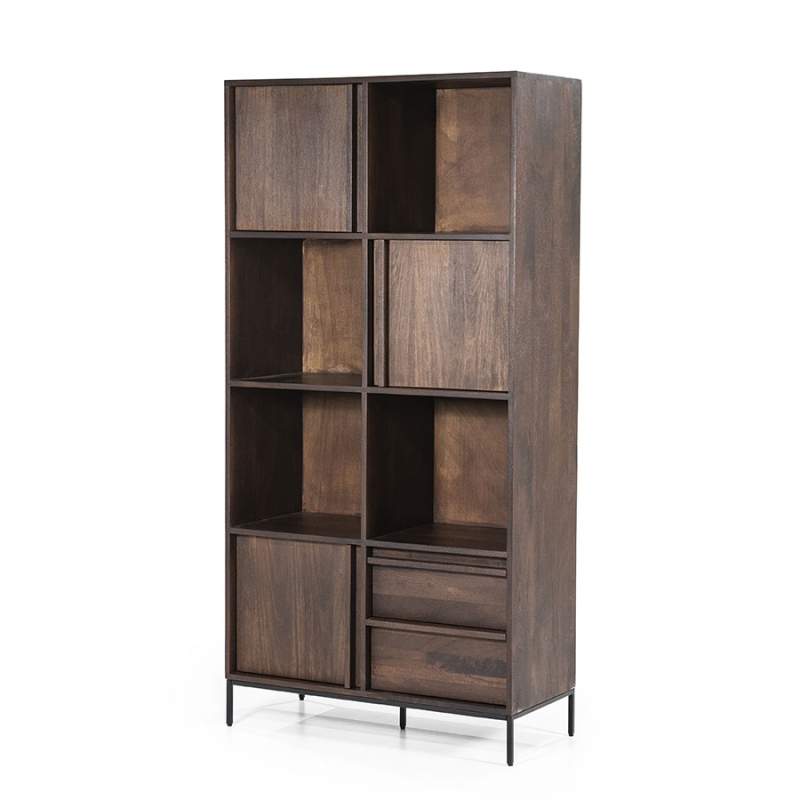 Kabinet Jimmy 3-deurs 2-laden - Bruin - 95868
