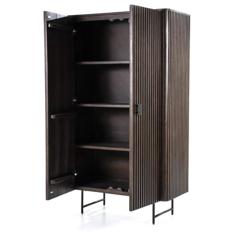 Kabinet Remi 2-deurs. - Bruin - 95666