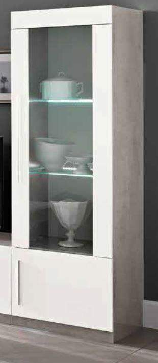 Kolomkast Glas Giethoorn Marmer Wit