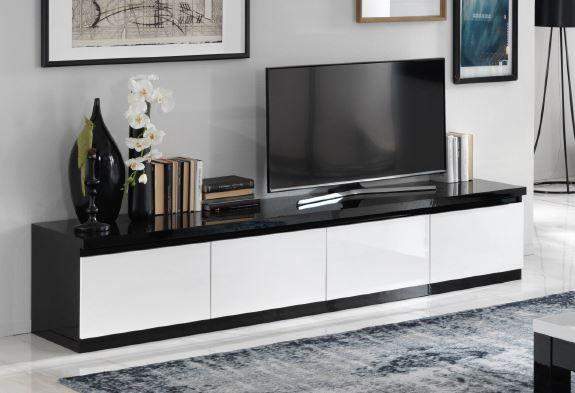 Apeldoorn TV meubel Zwart Wit Groot