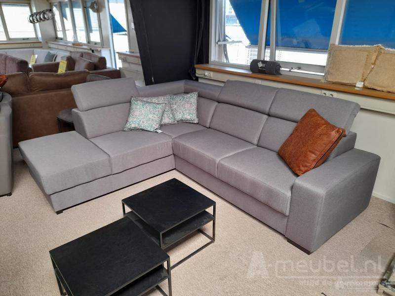 Raalte Ottomaan + 3 Zits - MAGAZIJN OPRUIMING - Cape 79 Charcoal