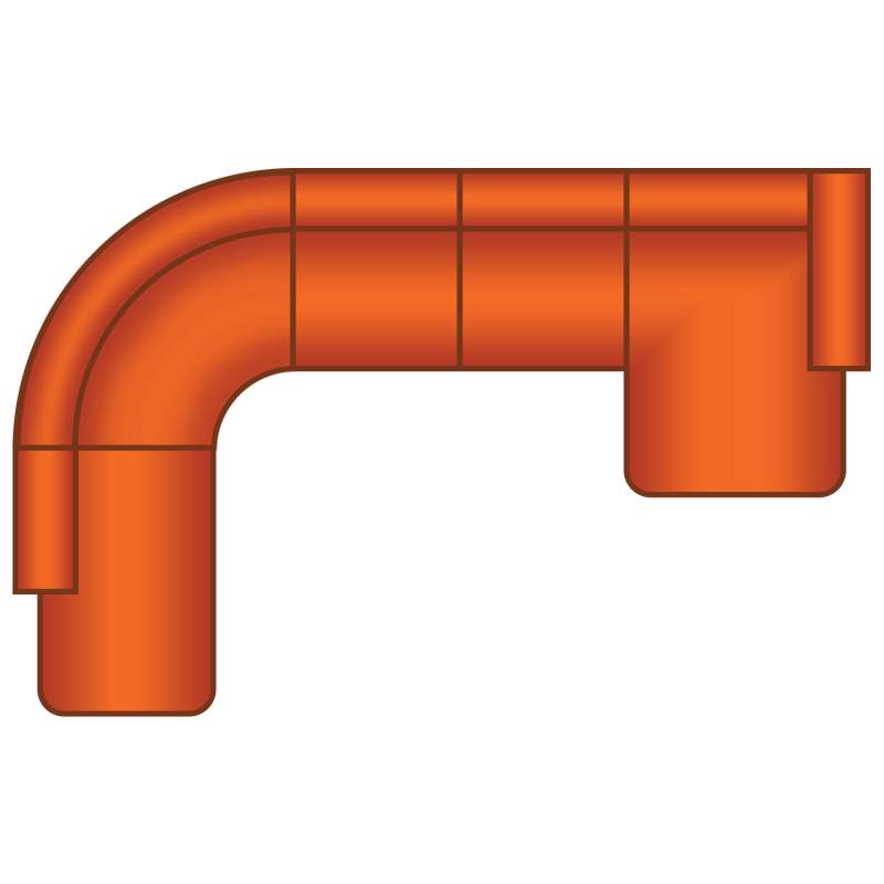 Nijmegen Ottomaan Rond Groot + 2 Zits + Longchair Rond - MAGAZIJN OPRUIMING - Torre Special 17