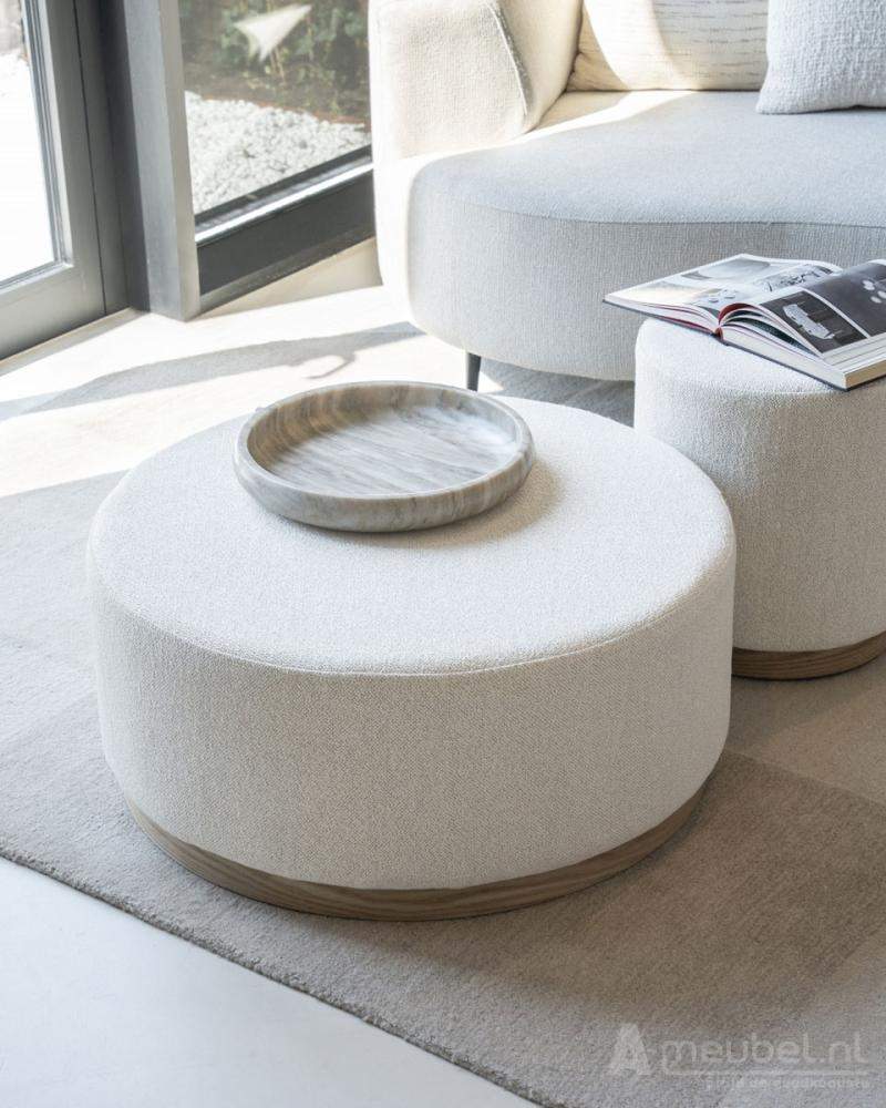 Poef Avah Large - Beige Mantz - 96301