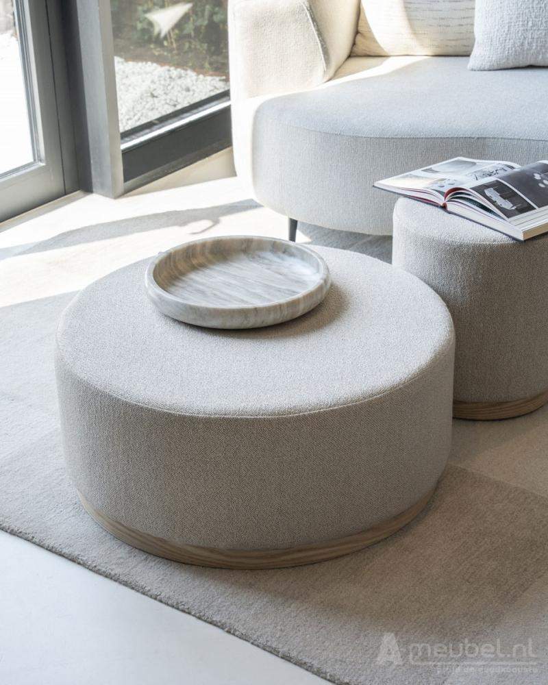 Poef Avah Large - Taupe Mantz - 96302