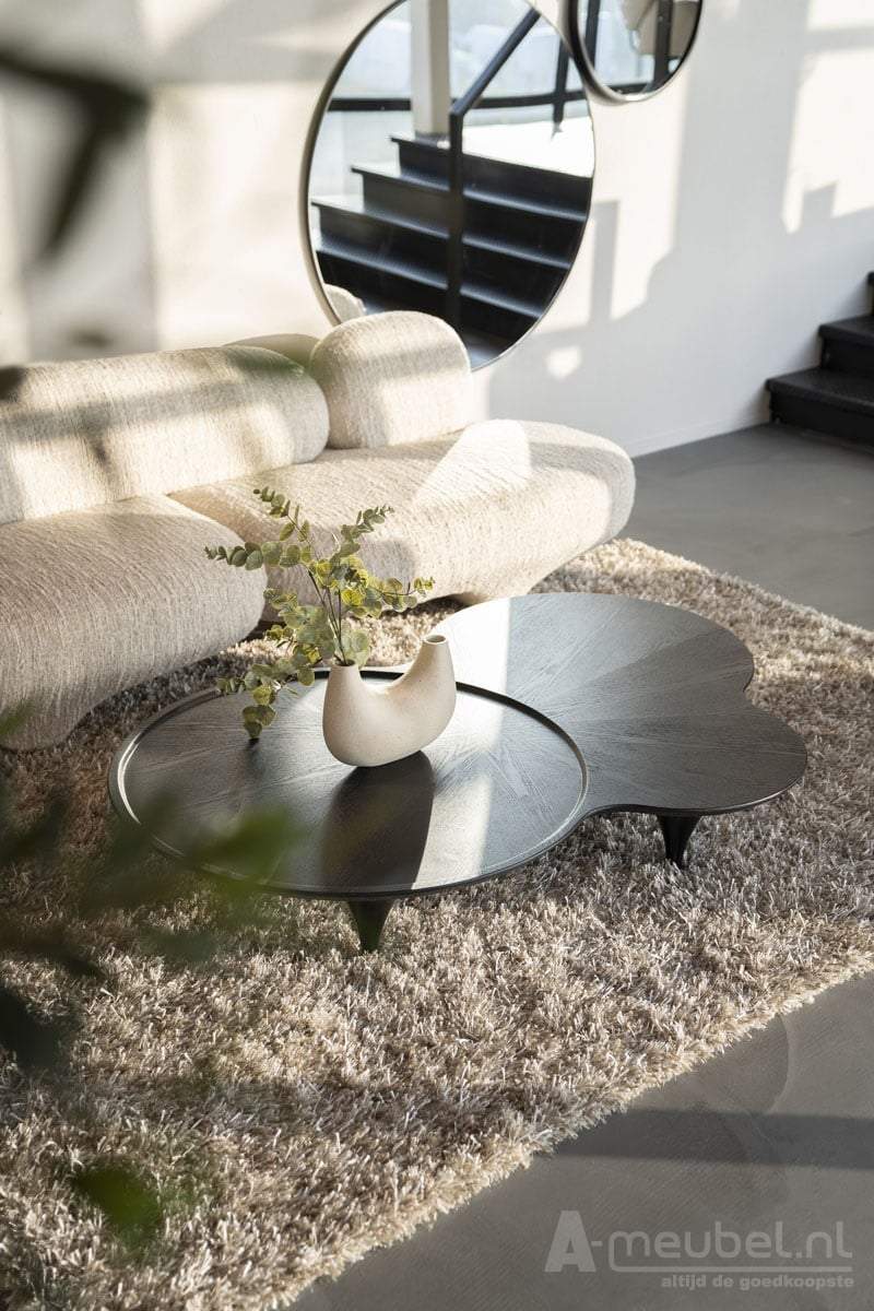 Salontafels Fay - 162x108x31cm - Zwart - 95971