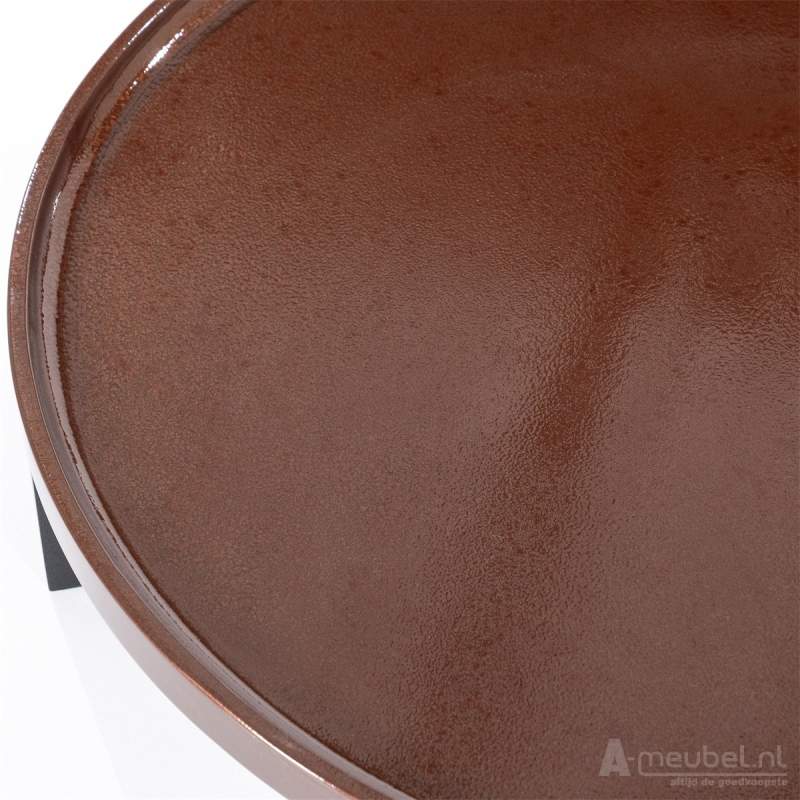 Salontafels Mayson - 120x120x25cm - Rood - 95972