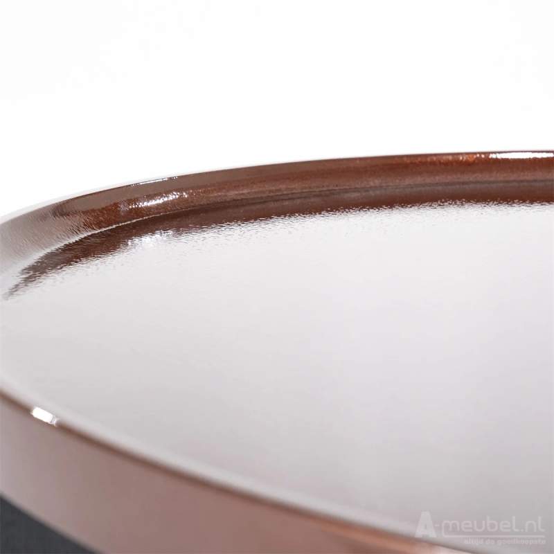 Salontafels Mayson - 120x120x25cm - Rood - 95972