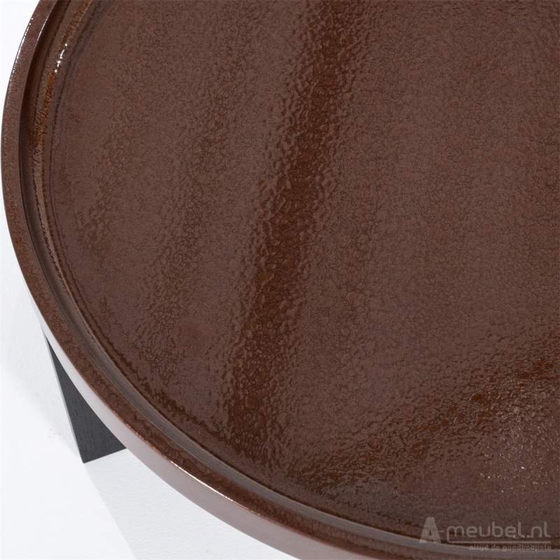 Salontafels Mayson - 90x90x35cm - Rood - 95974