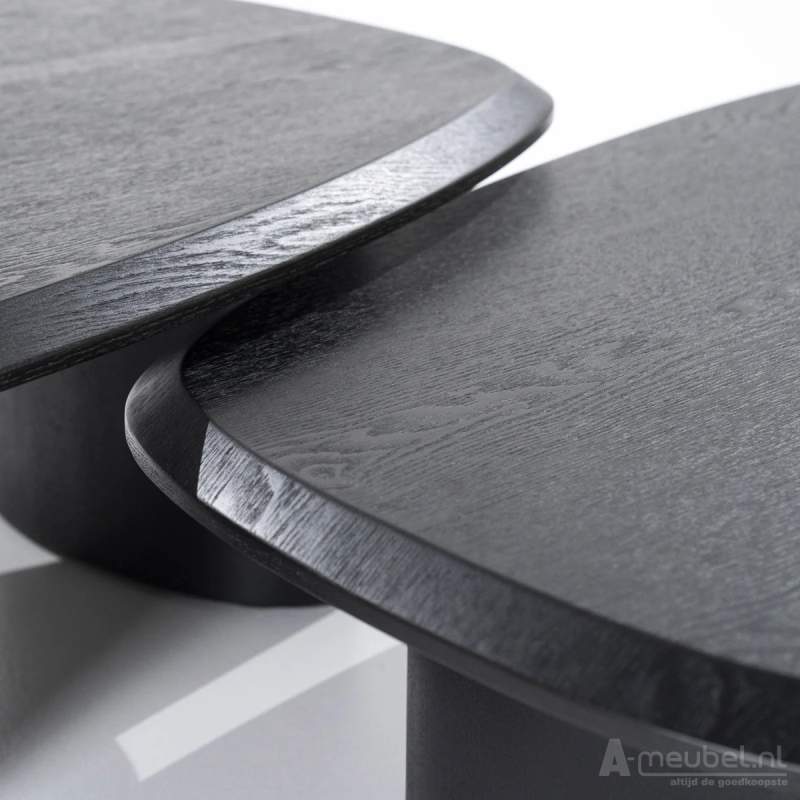 Salontafels Walter - 106x88x27cm - Zwart - 95979