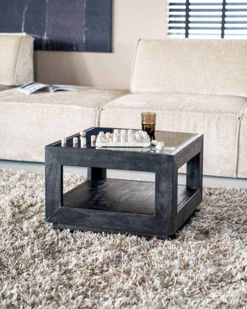 Salontafel Liam - 60x60x40cm - Zwart - 95782