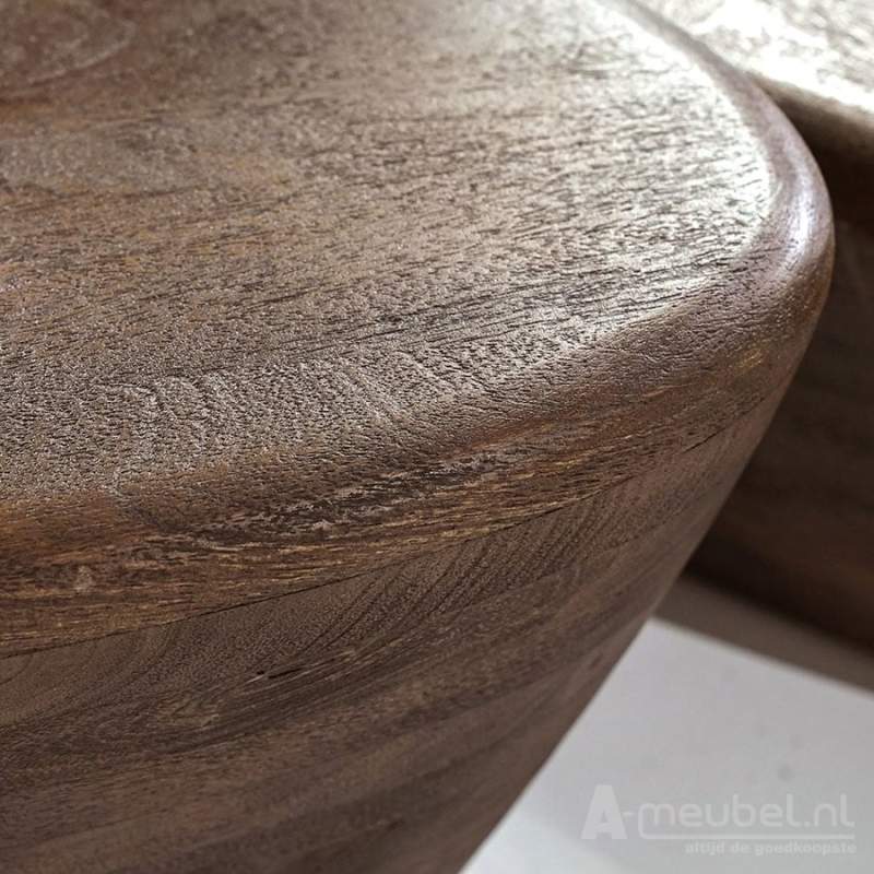 Salontafels Mila - 70x53x35cm - Bruin - 95812