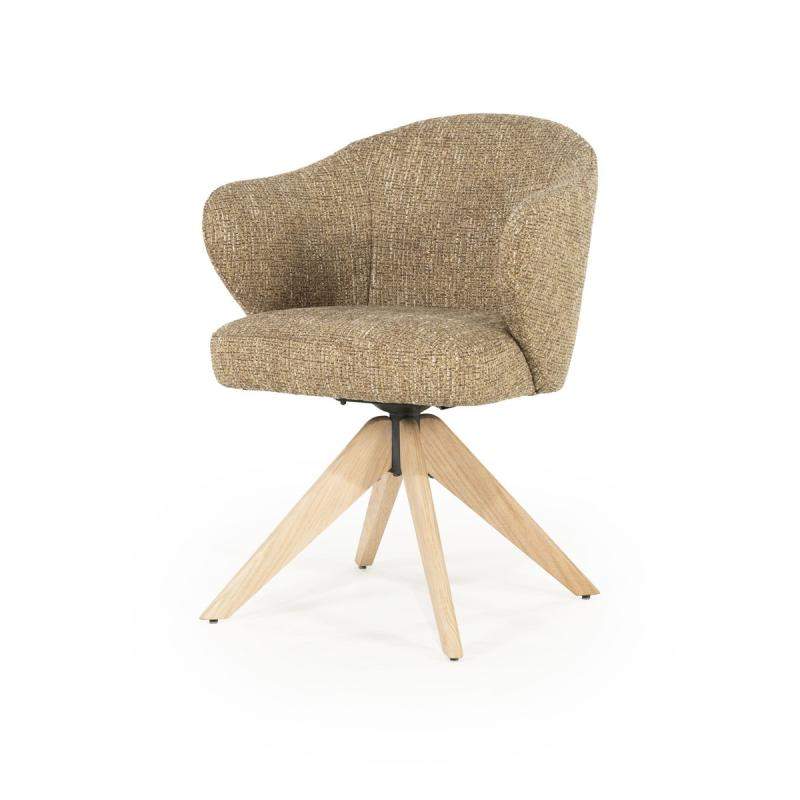 Stoel Connor Naturel - Mosterd Donna - 96347