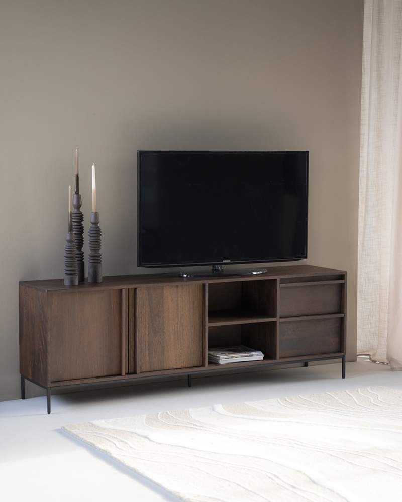 TV-Meubel Jimmy 2-deurs 2-laden - Bruin - 95865