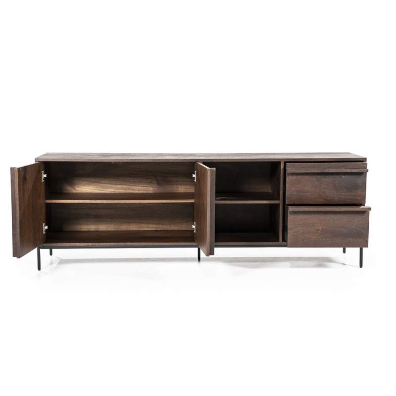 TV-Meubel Jimmy 2-deurs 2-laden - Bruin - 95865