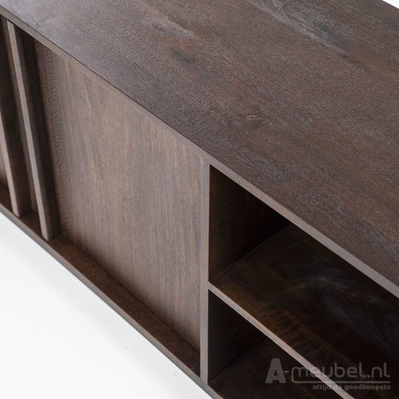 TV-Meubel Jimmy 2-deurs 2-laden - Bruin - 95865