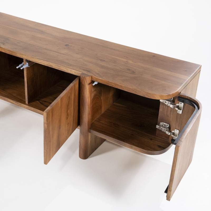 TV-Meubel Julian 4-deurs - Bruin - 95907