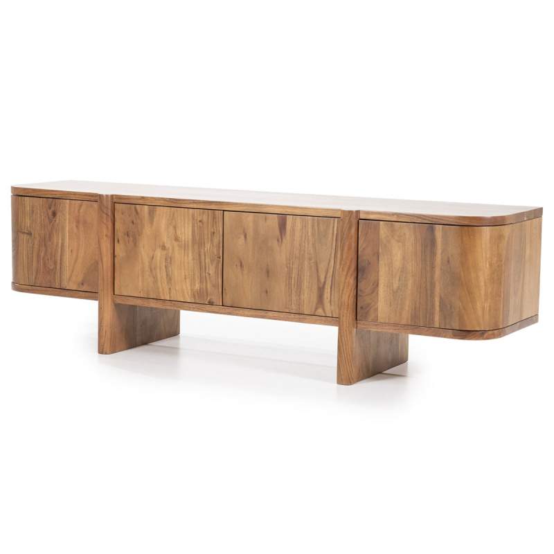 TV-Meubel Julian 4-deurs - Bruin - 95907